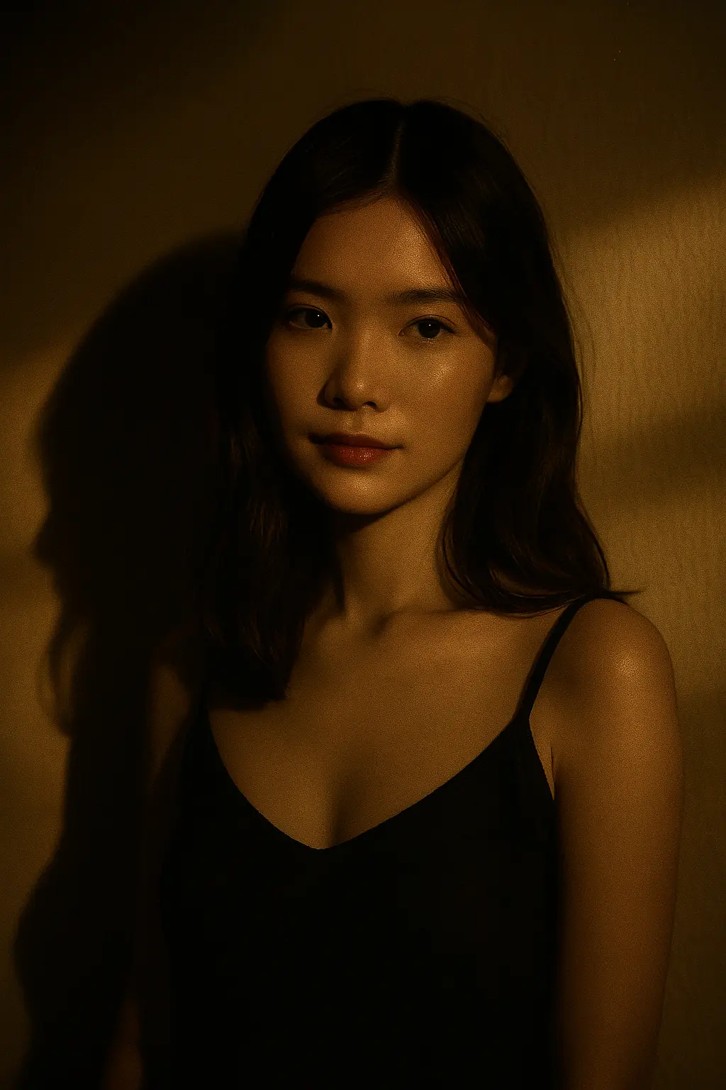 Beauty Portrait Woman Natural Makeup Soft Focus - AI prompt example showing Beauty portrait with natural makeup and soft, flattering lighting